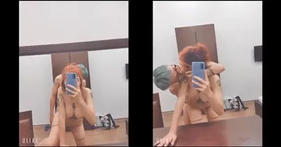 Con ghệ tóc hồng xăm trổ và con ghệ – 4